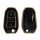 Kwmobile Osłona kluczyka do samochodu Opel 3 przyciski - Keyless Go, czarno-złota, silikon, KWM0000256D001C