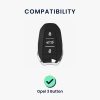 Kwmobile Osłona kluczyka do samochodu Opel 3 przyciski - Keyless Go, czarno-złota, silikon, KWM0000256D001C