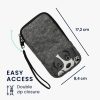 Uniwersalne etui na telefon Kwmobile, rozmiar XL – 6,8 cala, szary/czarny, tekstylny, KWM000010HJ034C