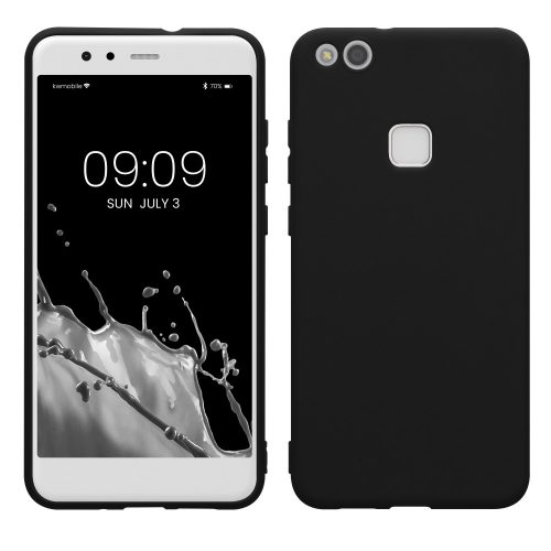 Etui Kwmobile do Huawei P10 Lite, czarne, silikonowe, KWM0000089W007C