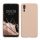 Etui Kwmobile do Huawei P20, kremowe, silikonowe, KWM000008PX012C