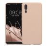 Etui Kwmobile do Huawei P20, kremowe, silikonowe, KWM000008PX012C