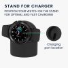 Podstawka dokująca Kwmobile do zegarka Samsung Galaxy 4/Galaxy Watch 4 Classic/Galaxy Watch 3, czarna, silikonowa, KWM0000257B001C