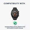 Podstawka dokująca Kwmobile do zegarka Huawei Watch 3/Watch 3 Pro/Watch GT3, czarna, silikonowa, KWM0000257D001C