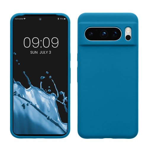 Etui Kwmobile do Google Pixel 8 Pro, niebieskie, silikonowe, KWM0000208G035C