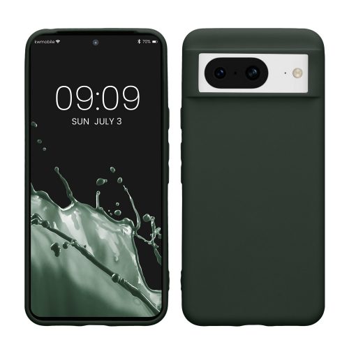 Etui Kwmobile do Google Pixel 8, Ciemnozielone, Silikon, KWM0000208H015C