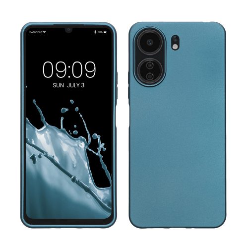 Etui Kwmobile do Xiaomi Poco C65/Redmi 13C, niebieskie, silikonowe, KWM000020KO001C