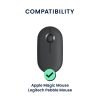 Etui na mysz Kwmobile do myszy Apple Magic Mouse, czarne, silikonowe, KWM0000259K001C