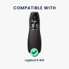 Etui na pilota Kwmobile do Logitech R 400, czarne, silikonowe, KWM0000259M001C