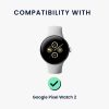 Podstawka dokująca Kwmobile do zegarka Google Pixel Watch 2, biała, silikonowa, KWM0000259O002C