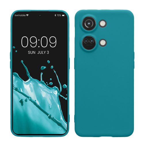 Etui Kwmobile do OnePlus Nord 3 5G, zielone, silikonowe, KWM0000204U005C