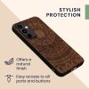 Etui Kwmobile do Samsunga Galaxy A55, Ciemny Brąz, Drewno, KWM000021PL003C