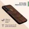 Etui Kwmobile do Samsunga Galaxy A25, Ciemny Brąz, Drewno, KWM000021PN002C