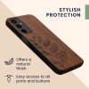 Etui Kwmobile do Samsunga Galaxy A25, Ciemny Brąz, Drewno, KWM000021PN003C