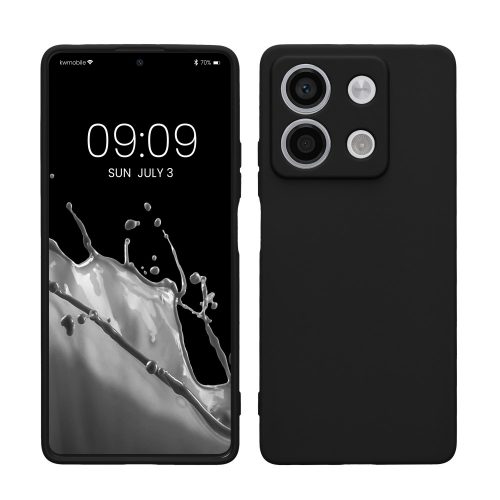 Etui Kwmobile do Xiaomi Redmi Note 13, czarne, silikonowe, KWM000020LK001C