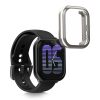 Zestaw 2 etui Kwmobile do Amazfit Active, czarno-srebrny, silikon, KWM000025BI002C