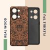 Etui Kwmobile do OnePlus Nord 3 5G, brązowy/czarny, drewno, KWM0000204Y002C