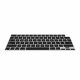 Osłona klawiatury Kwmobile do Apple MacBook Air M2 (2022), Czarna, Silikon, KWM000025BR001C