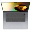 Ochraniacz klawiatury Kwmobile do Apple MacBook Pro M2 16" (2023)/MacBook Pro M3 16" (2023), przezroczysty, silikon, KWM000025BS001C