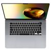 Osłona klawiatury Kwmobile do Apple MacBook Pro M2 16" (2023)/MacBook Pro M3 16" (2023), Czarny, Silikon, KWM000025BU001C