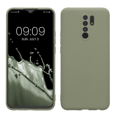 Etui Kwmobile do Xiaomi Redmi 9, zielone, silikonowe, KWM000011MN020C