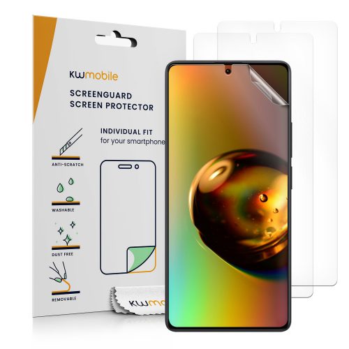 Zestaw 3 folii ochronnych Kwmobile do Xiaomi Redmi Note 13 Pro, przezroczysty, plastikowy, KWM000020MB001C