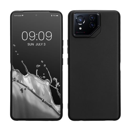 Etui Kwmobile do telefonu Asus ROG Phone 8 Pro, czarne, silikonowe, KWM000022QK001C