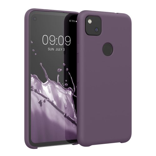 Etui Kwmobile do Google Pixel 4a, Ciemny Fiolet, Silikon, KWM000011HX067C