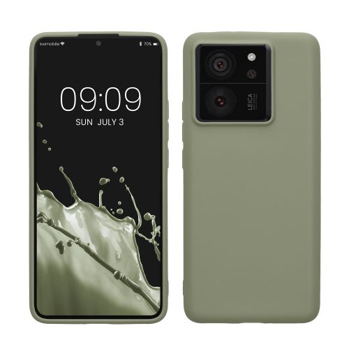 Etui Kwmobile do Xiaomi 13T/13T Pro, zielone, silikonowe, KWM000020IV005C