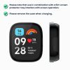 Zestaw 2 etui Kwmobile ze szkłem ochronnym do zegarka Xiaomi Redmi 3 Active / Redmi Watch 3 Lite, czarny/ciemnoniebieski, plastikowy, KWM000024ZD003C