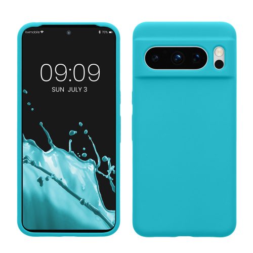 Etui Kwmobile do Google Pixel 8 Pro, jasnoniebieskie, silikonowe, KWM0000208G047C