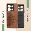 Etui Kwmobile do Xiaomi Redmi Note 13, Brązowe, Drewniane, KWM000020MO002C