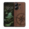 Etui Kwmobile do Xiaomi Redmi Note 13, Brązowe, Drewniane, KWM000020MZ001C