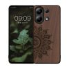 Etui Kwmobile do Xiaomi Redmi Note 13, Brązowe, Drewniane, KWM000020MZ002C