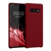 Etui Kwmobile do Samsunga Galaxy S10 Plus, Ciemny Czerwony, Silikon, KWM0000105N049C