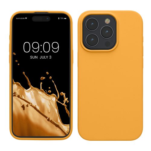 Etui Kwmobile do Apple iPhone 15 Pro Max, pomarańczowe, silikonowe, KWM000020CD019C