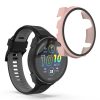 Zestaw 2 osłon Kwmobile ze szkłem ochronnym do Garmin Forerunner 965, czarno-różowy, plastikowy, KWM0000194R004C