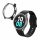 Zestaw 2 etui Kwmobile do zegarka Samsung Galaxy Watch 5, przezroczysty/czarny, plastikowy, KWM000024ZL002C