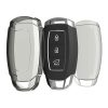 Kwmobile Osłona kluczyka do samochodu Hyundai 3 przyciski - Keyless Go, przezroczysta/czarna, silikon, KWM000025JI001C