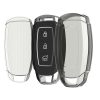 Kwmobile Osłona kluczyka do samochodu Hyundai 3 przyciski - Keyless Go, przezroczysta/czarna, silikon, KWM000025JI001C