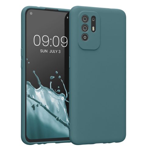 Etui Kwmobile do OPPO A94 5G, silikon, zielony, 58332.207