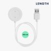 Kabel ładujący USB do zegarka Xiaomi Mi Color Sport/Watch S1 Active, Kwmobile, biały, plastikowy, 58354.02