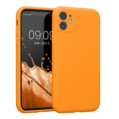 Etui Kwmobile do Apple iPhone 11, silikonowe, pomarańczowe, 59349.150