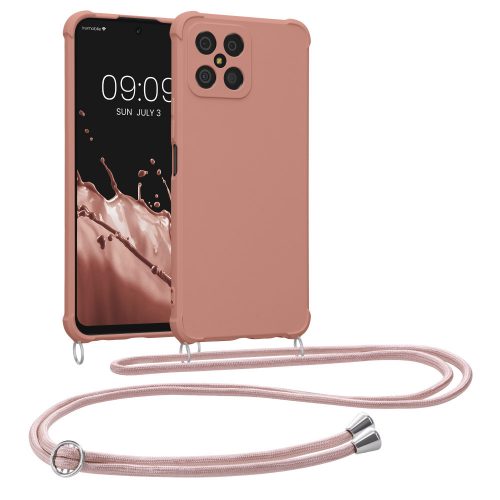 Etui Kwmobile do Honor X8, silikonowe, różowe, 59331.154