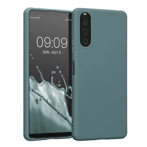 Etui Kwmobile do Sony Xperia 10 IV, silikonowe, zielone, 57800.207