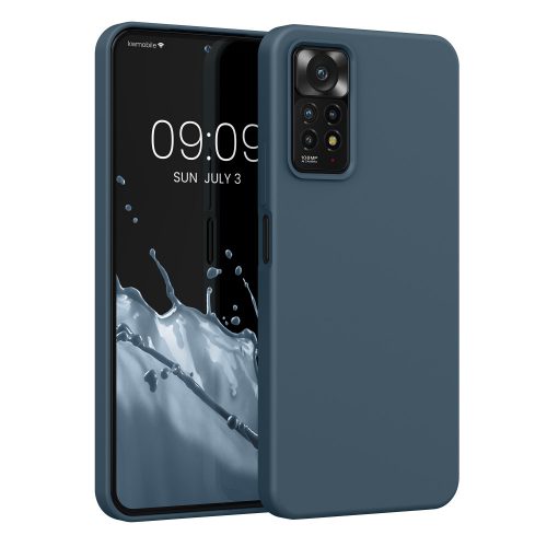 Etui Kwmobile do Xiaomi Redmi Note 11 Pro/Redmi Note 11 Pro 5G, silikon, niebieski, 57373.202