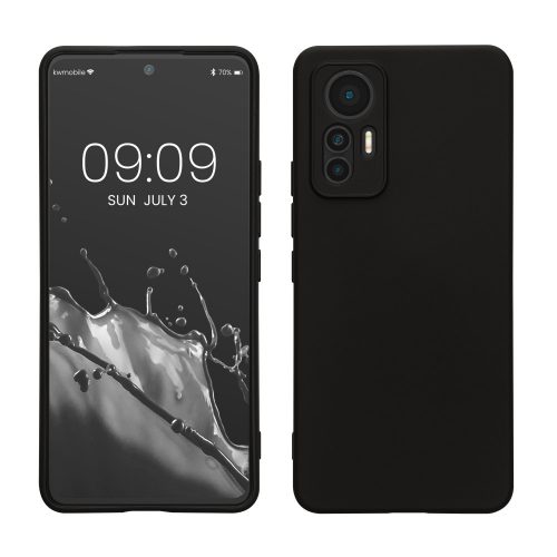 Etui Kwmobile do Xiaomi 12 Lite, silikonowe, czarne, 59405.01