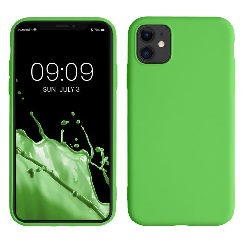 Etui kwmobile do Apple iPhone 11, silikonowe, zielone, 50791.44