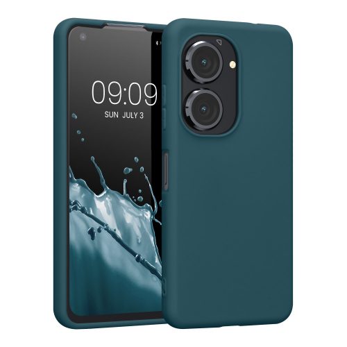 Etui Kwmobile do Asus Zenfone 9, silikonowe, zielone, 59449.78