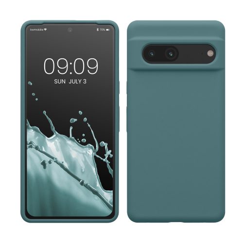 Etui kwmobile do Google Pixel 7, silikonowe, zielone, 59451.207